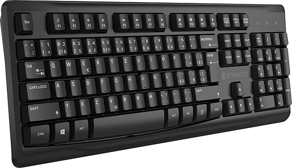 Keyboard and Mouse Set Eternico Essential Wireless set KS4010 black - CZ/SK ...