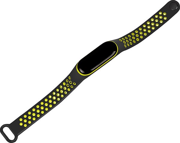 Remienok na hodinky Eternico Sporty na Xiaomi Mi band 5 / 6 solid black and yellow ...