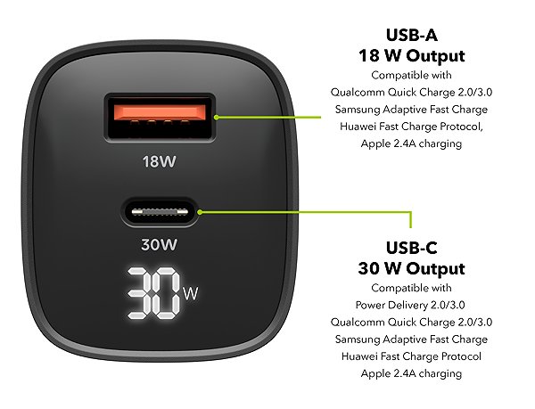 Wall Charger AlzaPower Apex G470 30W Black ...