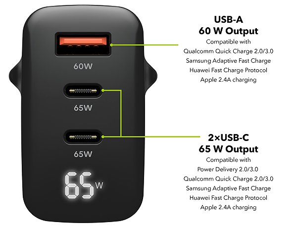 Wall Charger AlzaPower Ultimate X480 65W Black ...
