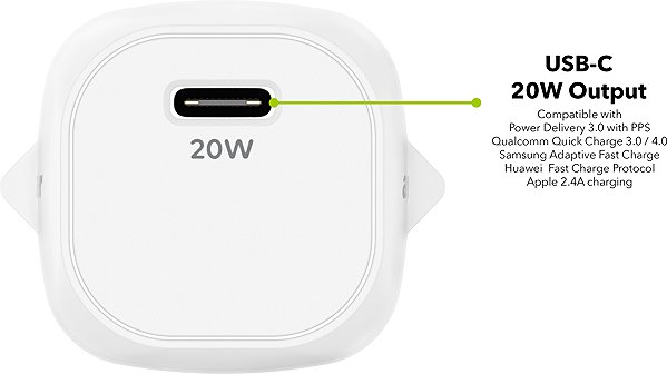 Wall Charger AlzaPower Apex G400 20W White ...