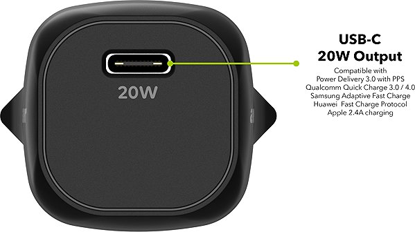 Wall Charger AlzaPower Apex G400 20W Black ...