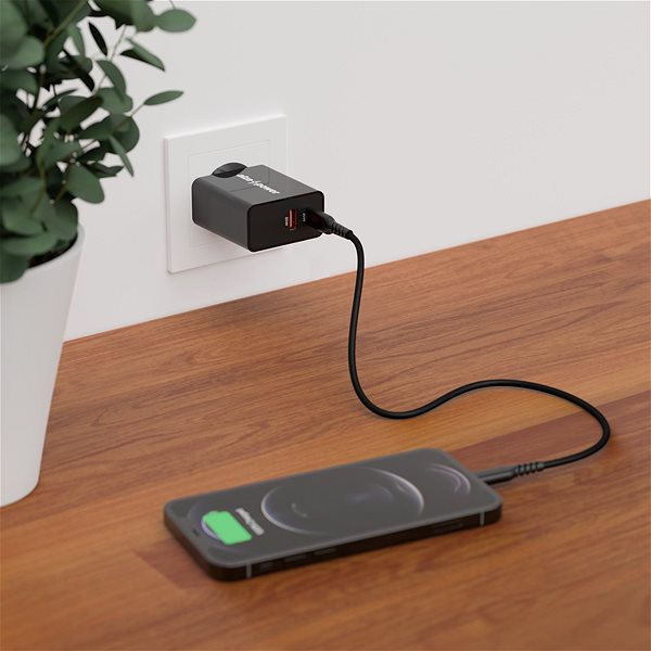 AC Adapter AlzaPower A130 Fast Charge 30W black Lifestyle