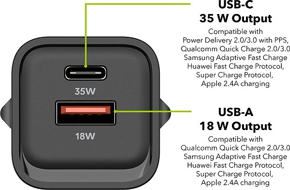 Wall Charger AlzaPower Apex G560 35W Black ...