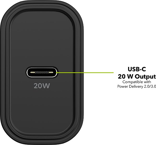 Wall Charger AlzaPower Compact A500 20W Black ...