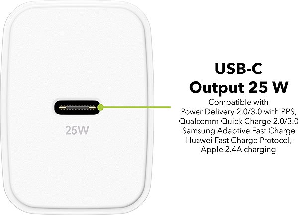 Wall Charger AlzaPower Compact A600 25W White ...