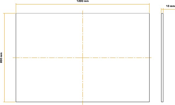 Table Top AlzaErgo Tabletop 120×80 cm laminate black ...