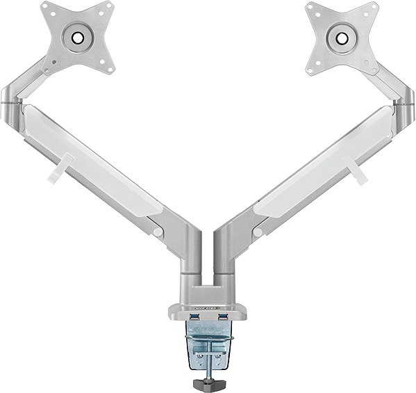 Monitor Arm AlzaErgo Arm D225S Space Saver USB Silver Screen