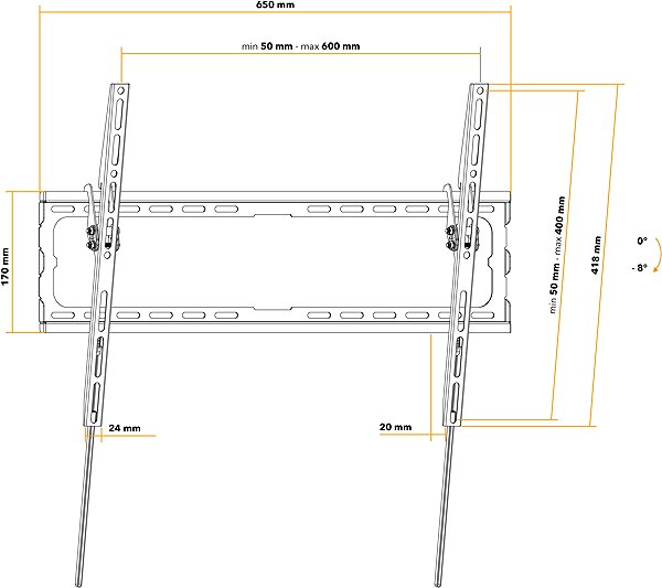 TV Mount AlzaErgo ME322 Essential folding 37