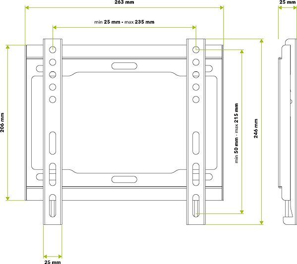 TV Mount AlzaErgo F105 Fixed Frame 23