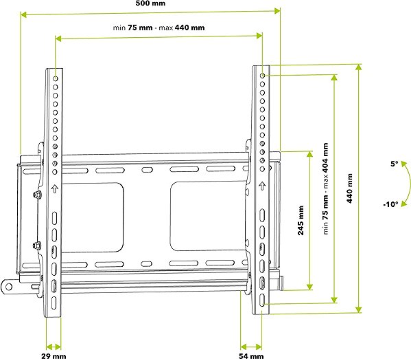 TV Mount AlzaErgo T420B Big Load tilting 32