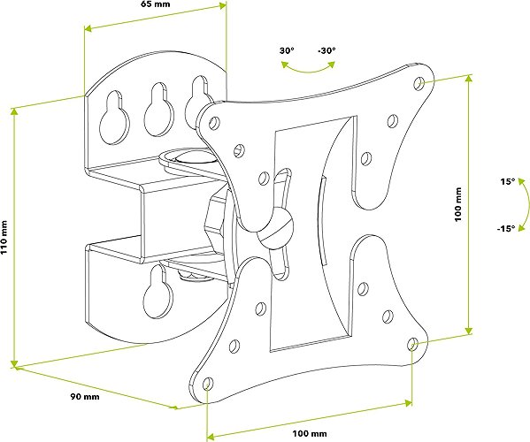 TV Mount AlzaErgo M130B Nexus Moveable 13