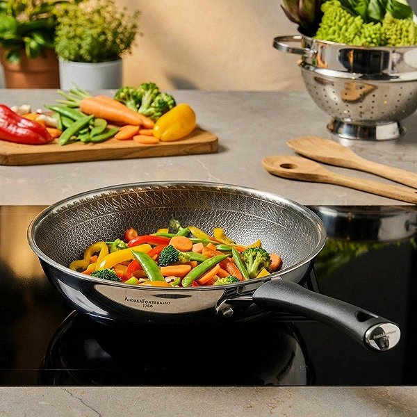 Wok Pan Andrea Fontebasso STEEL Wok Pan 28 cm Lifestyle