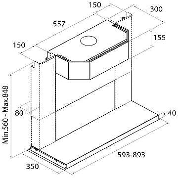 Extractor Hood AIRFORCE Inside IN BL/A/60 ...