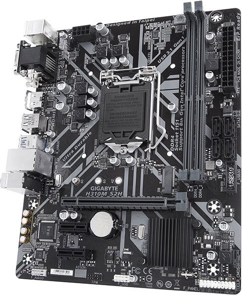 Motherboard GIGABYTE H310M-S2H Lateral view