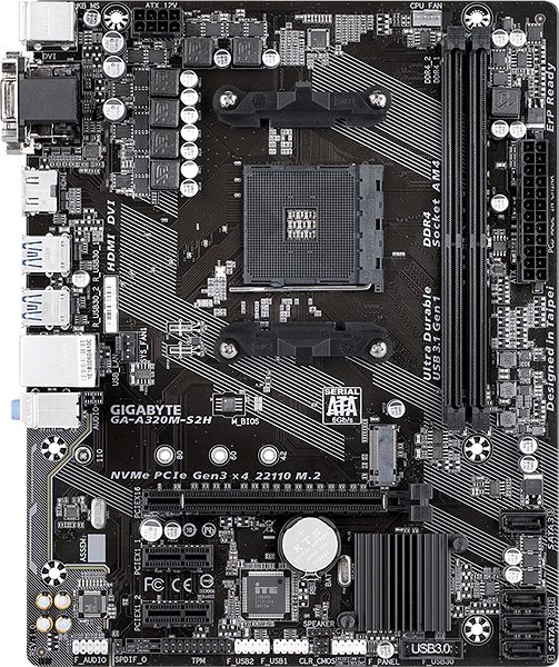 Motherboard GIGABYTE A320M-S2H Screen