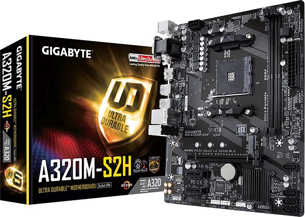 Motherboard GIGABYTE A320M-S2H Packaging/box