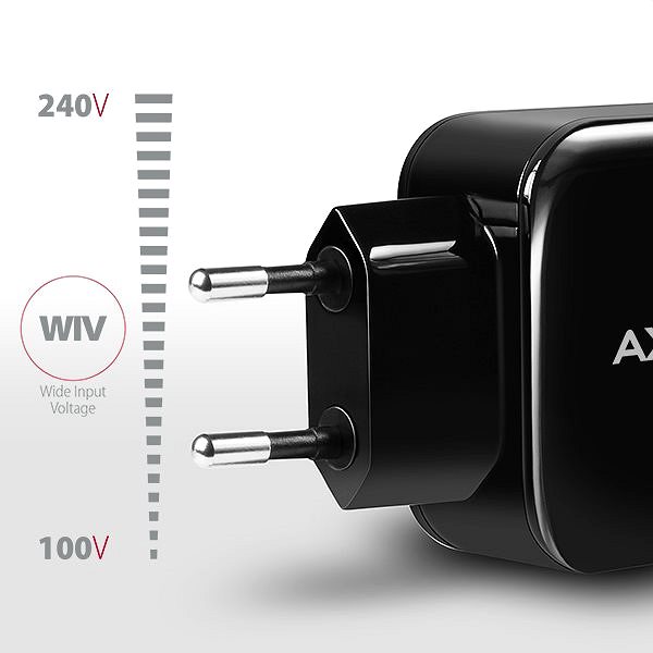 Ladegerät AXAGON ACU-QC5 QUICK und SMART Dual USB ...