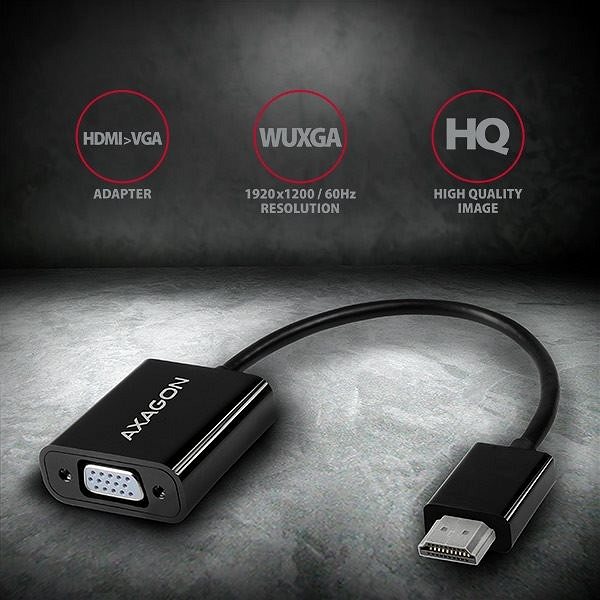 Adapter AXAGON RVH-VGN HDMI to VGA Converter Features/technology