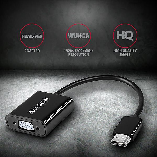 Adapter AXAGON RVH-VGAN HDMI to VGA converter ...