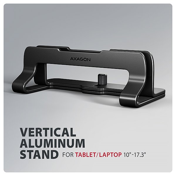 Laptop-Ständer AXAGON STND-VB vertikaler Aluminium-Laptop-Ständer 10
