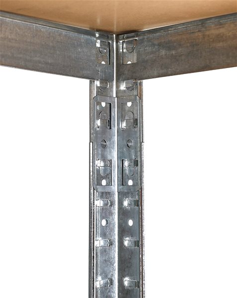 Shelving Unit AGA Corner metal shelf 180 × 90 × 40 cm 5 shelves ...