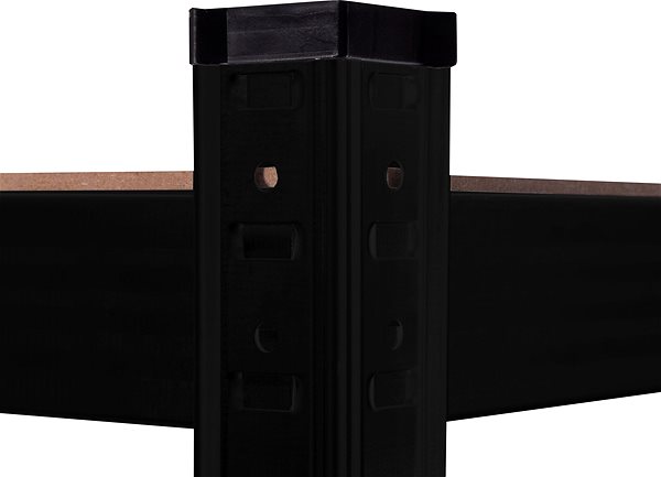 Shelf Aga Metal shelf 180 × 90 × 40 cm 5 shelves black ...