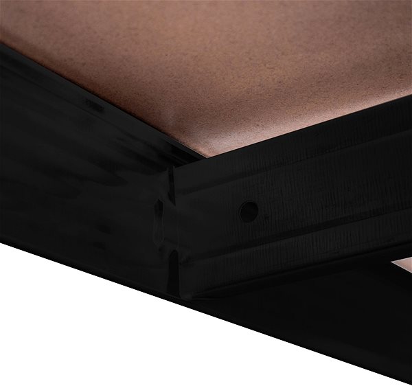 Shelf Aga Metal shelf 180 × 90 × 40 cm 5 shelves black ...