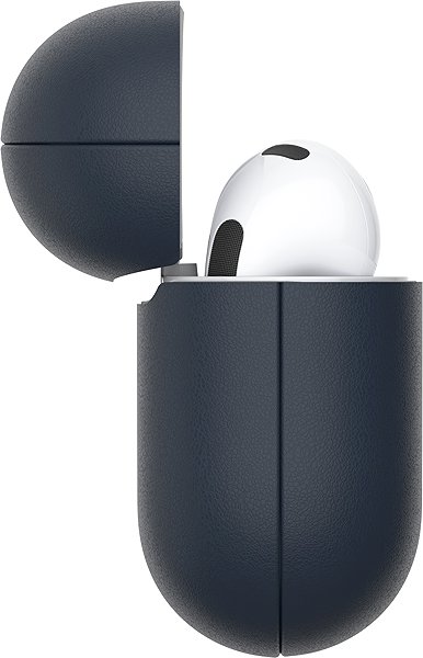 Headphone Case AlzaGuard Genuine Leather Case for AirPods 2021 - blue ...