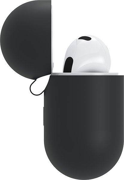 Headphone Case AlzaGuard Skinny Silicone Case for Airpods 2021 Black ...
