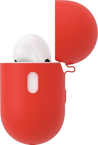 Headphone Case AlzaGuard Skinny Silicone Case for AirPods Pro 2 red ...