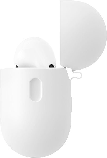 Headphone Case AlzaGuard Skinny Silicone Case for AirPods Pro 2 white ...