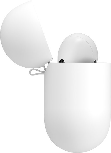 Headphone Case AlzaGuard Skinny Silicone Case for Airpods Pro 3 white ...