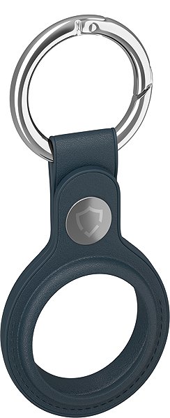 AirTag Key Ring AlzaGuard Genuine Leather Keychain for Airtag - blue ...
