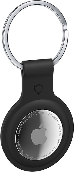 AirTag Key Ring AlzaGuard Silicone Keychain for Airtag black ...