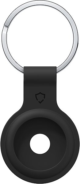 AirTag Key Ring AlzaGuard Silicone Keychain for Airtag black ...