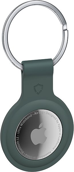 AirTag Key Ring AlzaGuard Silicone Keychain for Airtag green ...