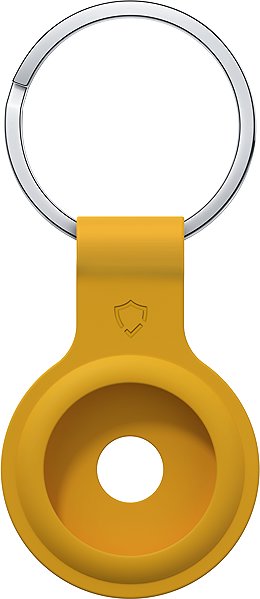 AirTag Key Ring AlzaGuard Silicone Keychain for Airtag yellow ...