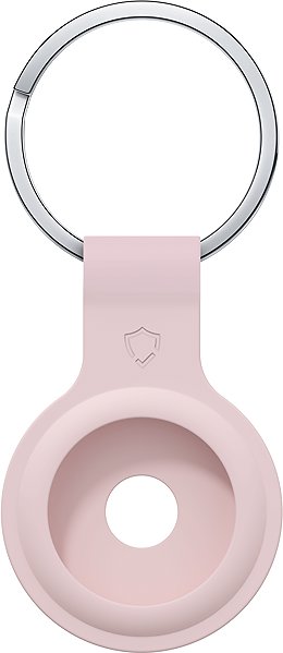 AirTag Key Ring AlzaGuard Silicone Keychain for Airtag pink ...
