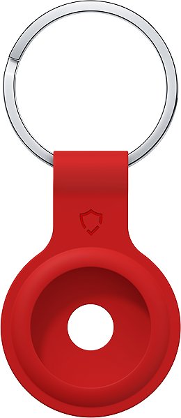 AirTag Key Ring AlzaGuard Silicone Keychain for Airtag red ...