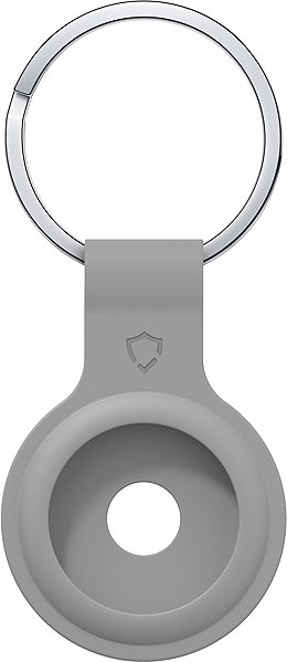 AirTag Key Ring AlzaGuard Silicone Keychain for Airtag grey ...