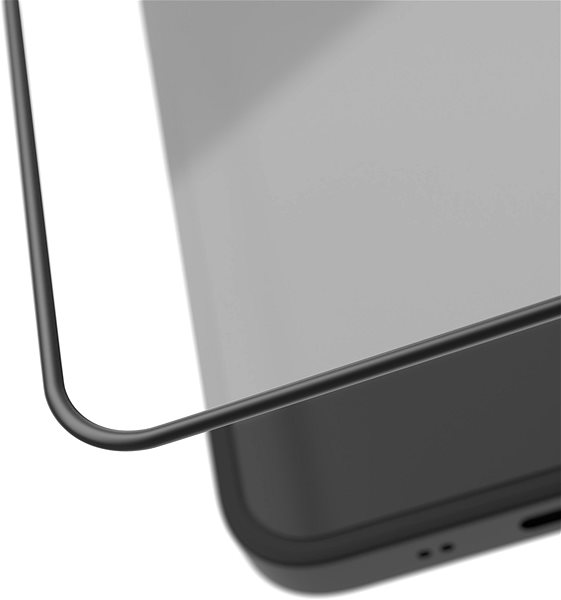 Glass Screen Protector AlzaGuard 2.5D Glass with TPU Frame for iPhone 14 Pro Max black ...
