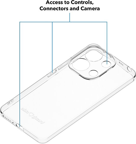 Handyhülle AlzaGuard Crystal Clear TPU Case für Xiaomi Redmi Note 13 4G ...