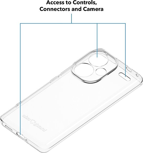 Handyhülle AlzaGuard Crystal Clear TPU Case für Xiaomi Redmi Note 13 Pro+ ...