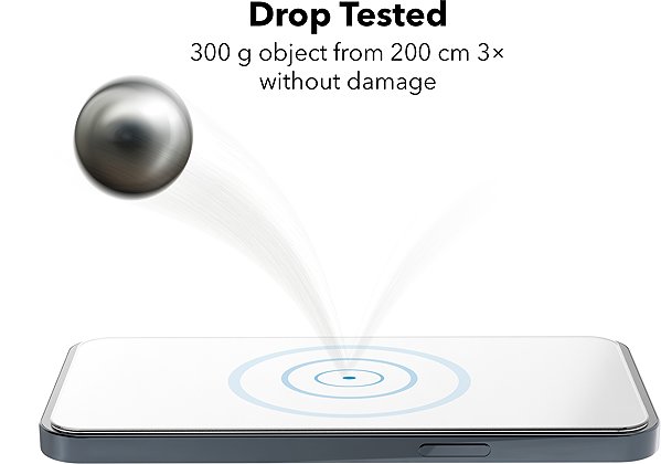 Glass Screen Protector AlzaGuard 3D DiamondShiel Glass for iPhone 15 with installation frame ...