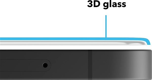 Glass Screen Protector AlzaGuard 3D Elite Resin Glass for iPhone 16 Plus ...