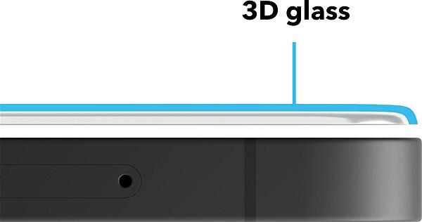 Glass Screen Protector AlzaGuard 3D Elite Glass Protector for Motorola EDGE 50 ...