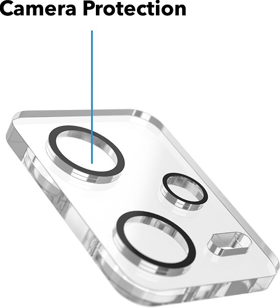 Protective glass on the lens AlzaGuard Lens Protector for Xiaomi Redmi Note 12 black Screen