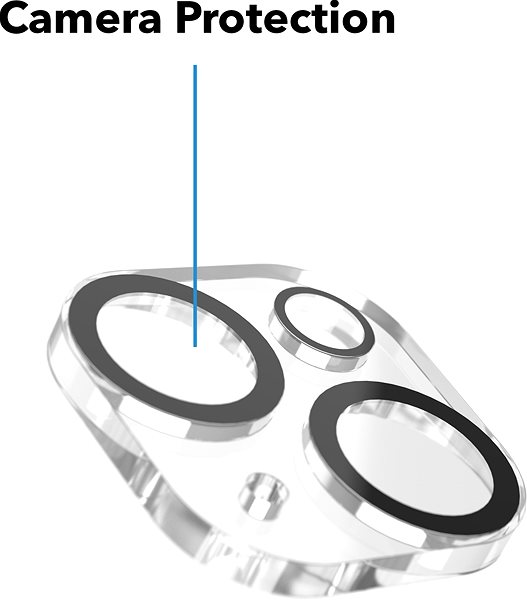 AlzaGuard Ultra Clear Lens Protector for iPhone 15 / 15 Plus Screen