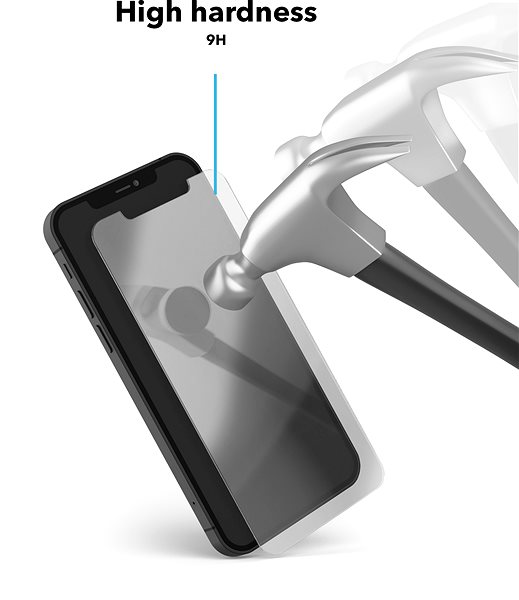 Glass Screen Protector AlzaGuard 2.5D Glass with TPU Frame for iPhone 15 Pro Max black ...
